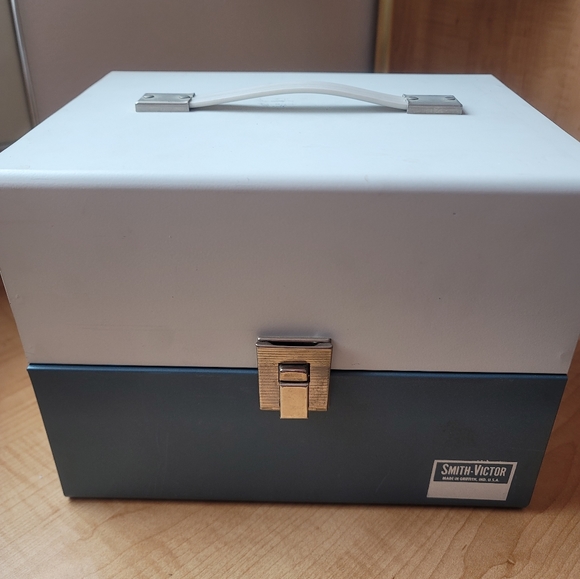 Set of 12, 6 inch reel to reel with cans and storage box. - Picture 3 of 3